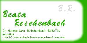 beata reichenbach business card